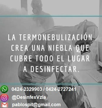 Imagen 1 de 10 de Desinfeccion Por Termonebulizacion Covid 19