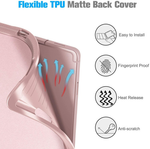 Case Funda Para Galaxy Tab S6 Lite P613 P610 Con Portalápiz