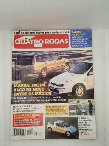 Revista Quatro Rodas Carros Antigos Brasil N° 455 Marea