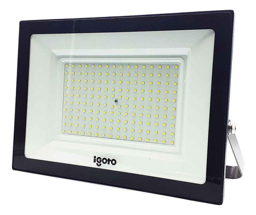 Lampara Led Reflector 150w 6500k Luz Dia Negro Ref150 Igoto Luz Fría