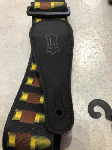 Imagen 3 de 10 de Correa Levys Mps2-021 Guitarra Bajo Polyester Bala