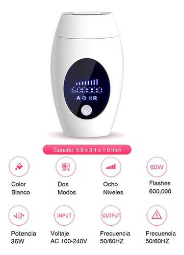 Depiladora Laser Portatil Ipl