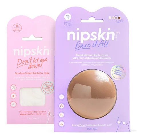 Cubre Pezón Más Cinta Adhesiva Invisible Ropa Doble Faz