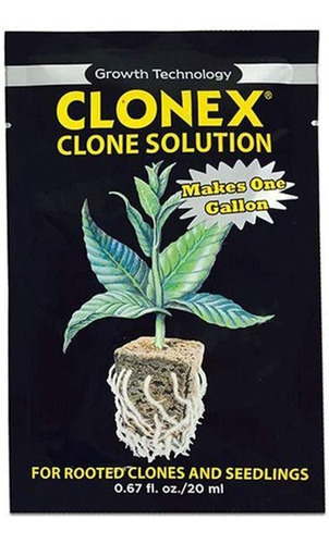 Agente Clonador Y Enraizado Clonex Solution 1 Sobre - 1galon