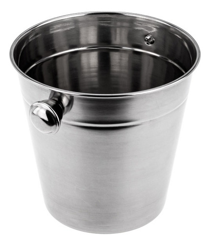 Kit Dois Baldes Aço Inox Profissional 4,6l E 1,2l Weck Cor Prateado Lisa