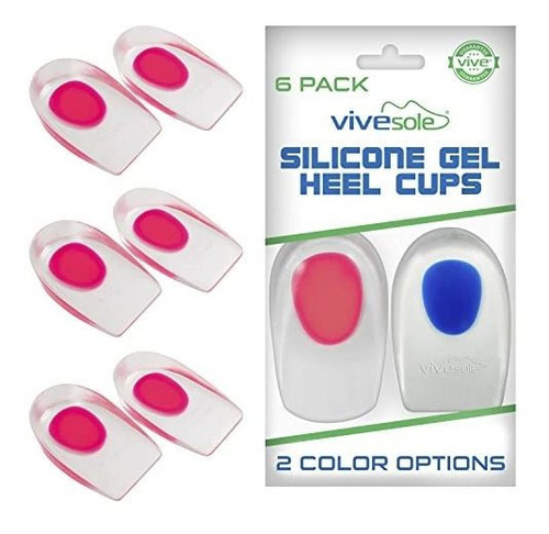 Vivesole - Copas De Gel De Silicona Para Talón, Insertos Pa