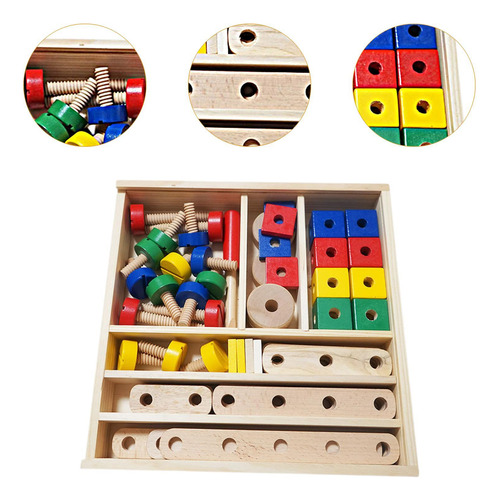 Juego De Construcción De Juguetes Con Tuercas Y Tornillos