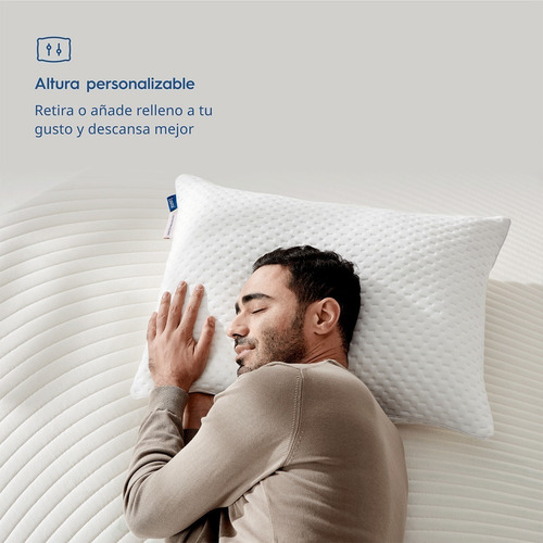 Almohada Memory Foam Set 2 Piezas Ajustable Suave Ergonomica