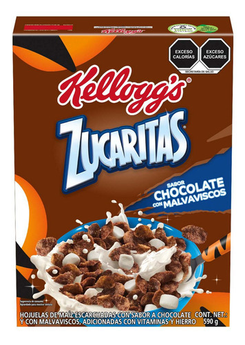 Cereal Zucaritas Kellogg's sabor Chocolate Con Malvaviscos 590g