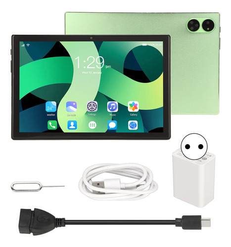Para Tableta Android 12.0 De 10.1 Pulgadas, Verde, 4 G, Llam