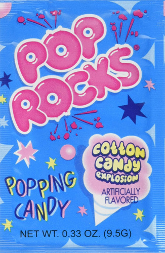 Pop Rocks Popping Candy, Algodón De Azúcar, 24 Unidades, .