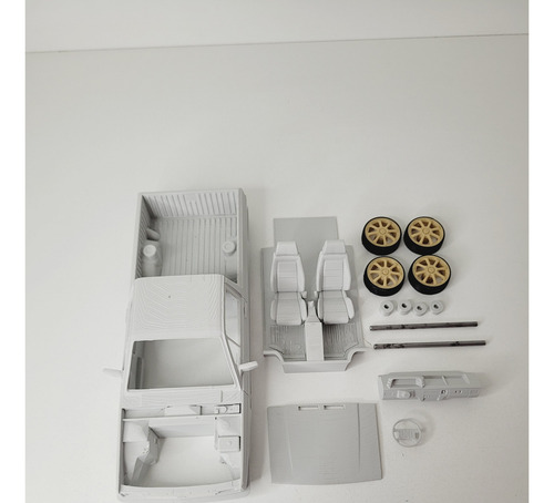 Volkswagen Saveiro Tuning Escala 1/24 Impresion 3d