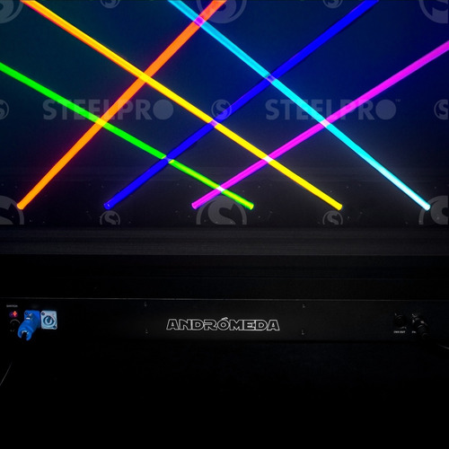 Imagen 1 de 8 de Barra Laser 3 En 1 Rgb Andromeda Steelpro 500mw X 6