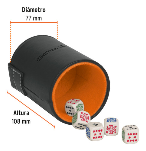 Juegos De Mesa, Domino + Dados + Baraja Española, Truper
