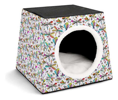 Beautiful Dragonfly Dog House Cat Tent Durable Waterproof Fo