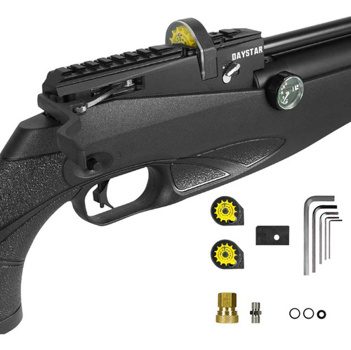 Carabina Pcp 5.5mm .22 Reximex Daystar Preta + Bomba Manual