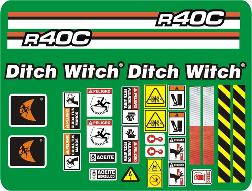 Calcomanías Para Ditch Witch R40c