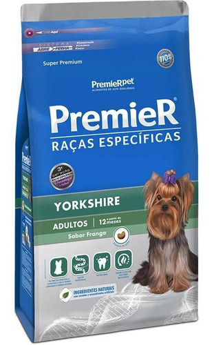 Ração Premier Raças Específicas Yorkshire Adultos 7,5 Kg