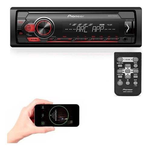 Som automotivo Pioneer MVH S118UI com USB