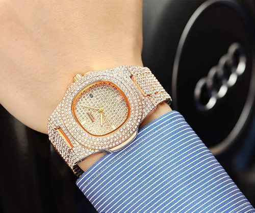 Relojes Unisex De Lujo, Relojes De Oro Con Diamantes, Calend