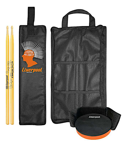 Kit Baqueta Protection 7am + Pad 030 + Bag Liverpool