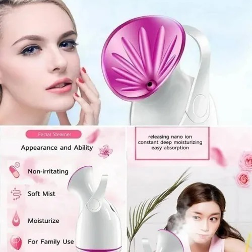 Imagen 3 de 5 de Vaporizador Facial Profesional Limpieza Poros Portatil Cara