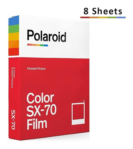 Polaroid Sx-70 Color Film 8 Foto Para Cámara Sx-70