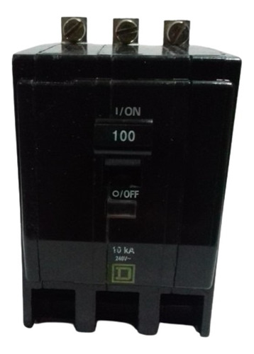 Interruptor Termomagnético 3 P 100 A Qob3100 Atorn. Squared