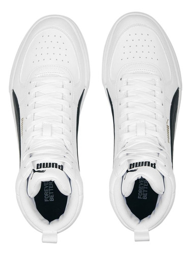 Tenis Puma Caven Mid Jr Mujer Original Blanco 39000901