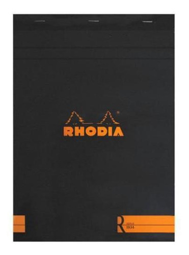 Bloco De Desenho E Notas Rhodia A5 N16 Capa Preta