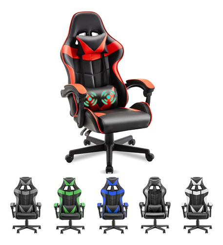 Soontrans Red Gaming Chair, Ergonomic Gamer Chair, Racing Ga