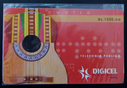 Dificil Tarjeta Telefónica Digicel Vzla - El Cuatro