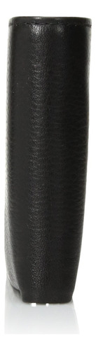 Cartera Perry Ellis Portfolio Park Avenue De Piel Negra Para