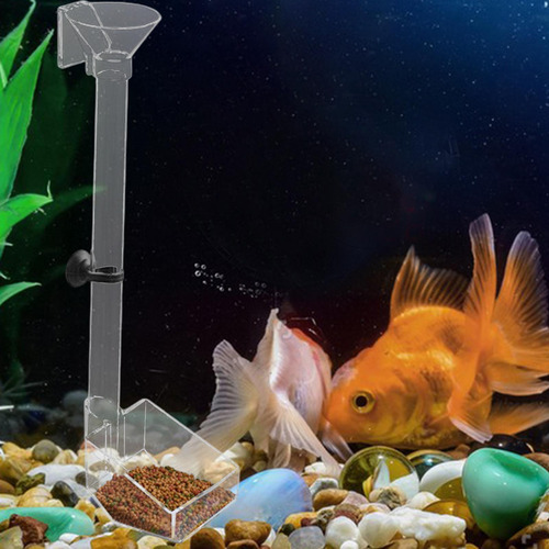 Cuenco Para Comedero De Peces, Tubo De Alimentación 40,5 Cm
