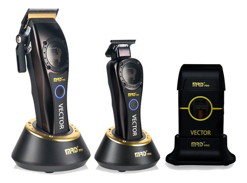 Clipper + Trimmer + Shaver Mrd Pro Combo Vector Carcasa 12c