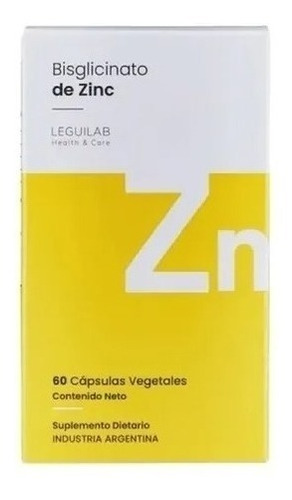 Suplemento en cápsula LEGUILAB  Suplemento Nutricional bisglicinato de zinc zinc