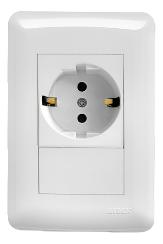 Tomacorriente Schuko 2p+t 250v 16a Empotrable Lyra Steck