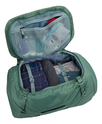 Mochila Para Viagem Ou Passeio Thule Landmark 40l Hazy Green Desenho Do Tecido Liso