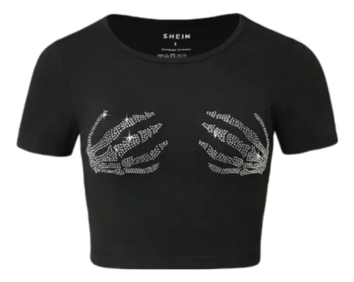Blusa con manos de esqueleto hotsell