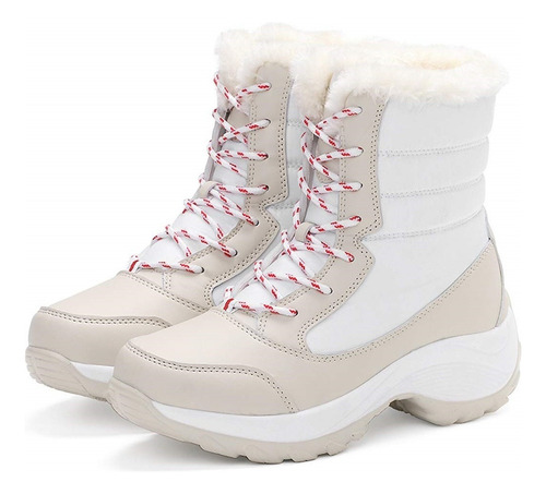 Botas De Nieve De Invierno De Mujer Impermeables Y Abrigadas