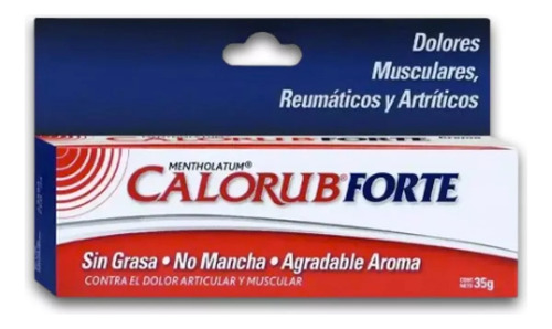 Crema Dolores E Inflamación Calorub Forte 35g Sabor Sin Sabor