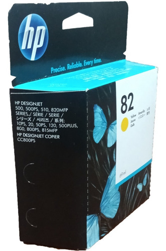 Cartucho Tinta Hp 82 Amarillo Original C4913a Vigente Vrcabl