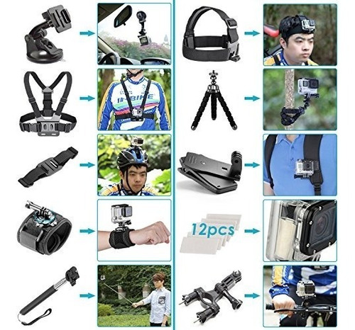 Kit De Accesorios Neewer 50-in-1 Action Camera