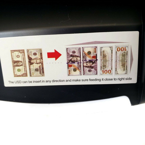 Imagen 5 de 6 de Detector Portatil Mg Verifica Cuenta Billetes Dolares Falsos