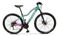 Comprar Bicicleta Fuji 21v Kit Shimano Tourney Quadro 15'' Alum Tkz Cor Verde Anizu002Frosa Fucsia Tamanho Do Quadro 15