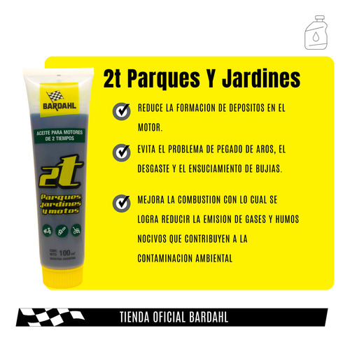 2t Bardahl Parques Y Jardines 100ml En Pomo