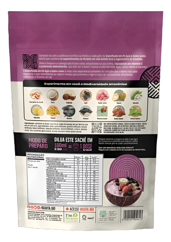 Suplemento En Pó Mahta Sabor Açaí E Camu-camu X 390g Açaí E Camu-camu