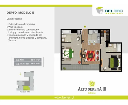 Comodo Depto En Venta En Puertas Del Mar (84219)