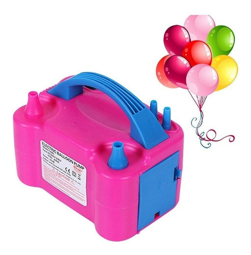 Imagen 1 de 8 de Bomba Electrica Doble Infla Globos Compresor Para Cumpleaños