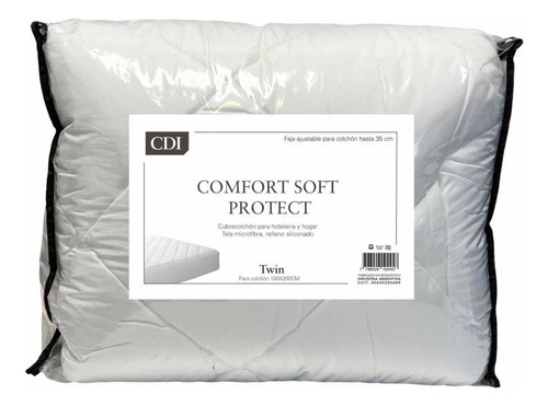 Protector Cubre Colchon C Relleno Pilow Hotelera 2 1/2 Plaz